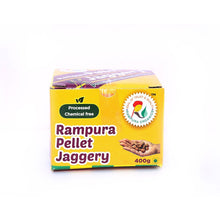 Load image into Gallery viewer, Pellet Jaggery 400g - Processed chemical free - Rampura Organics India Pvt. Ltd.
