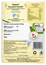 Load image into Gallery viewer, Organic Turmeric Powder 300g - Rampura Organics India Pvt. Ltd.