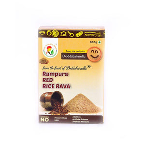 Red Rice Rava 300g - Rampura Organics India Pvt. Ltd.