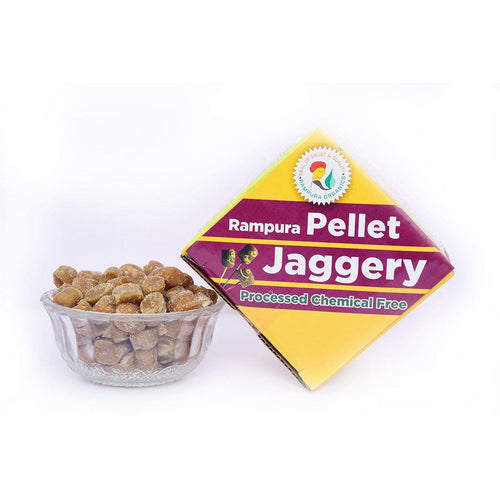 Pellet Jaggery 400g - Processed chemical free - Rampura Organics India Pvt. Ltd.