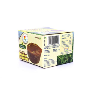 Bucket Jaggery 500g - Processed chemical free - Rampura Organics India Pvt. Ltd.